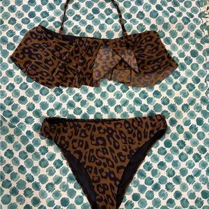 Kendall & Kylie Animal Print Bikini
